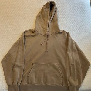 Aritzia TNA Cozy AF Fleece Taupe Sweatshirt